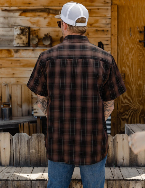 CALICO BAMBOO SHORT SLEEVE BUTTON UP - MENS